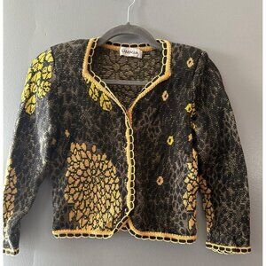 Vintage Lamaglia Women Cropped Sweater XS-S Grunge Goth Whimisgoth Y2K Western